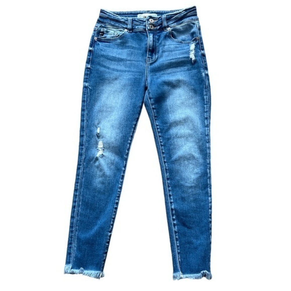 KanCan‎ Distressed Frayed Hem Skinny Jeans Size 27